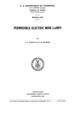 Permissible Electric Mine Lamps