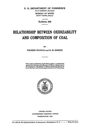 Relationship Between Oxidizability and Composition of Coal