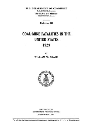 Coal-Mine Fatalities in the United States, 1929