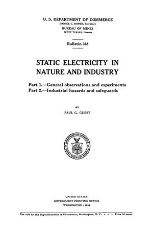 Static Electricity in Nature and Industry