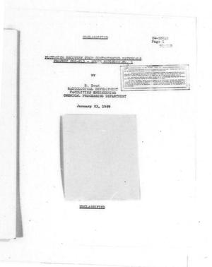 Plutonium Recovery from Contaminated Materials Project CGC-813-Scope Revision  No. 2