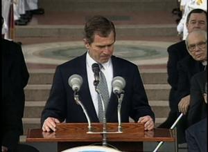 [News Clip: Bush inauguration speech]
