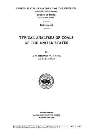Typical Analyses of Coals of the United States