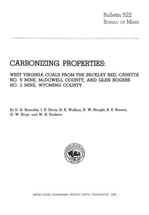 Carbonizing Properties: West Virginia Coals from the Beckley Bed, Caretta Number 5 Mine, McDowell County, and Glen Rogers Number 2 Mine, Wyoming County