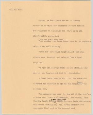Primary view of object titled '[News Script: Stranded men rescued]'.