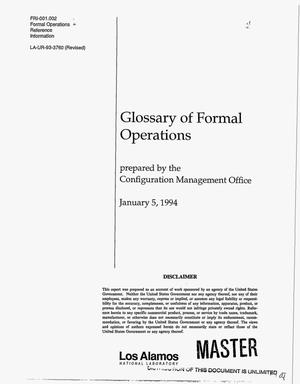 Glossary of formal operations