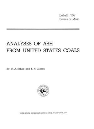 Analyses of Ash from United States Coals