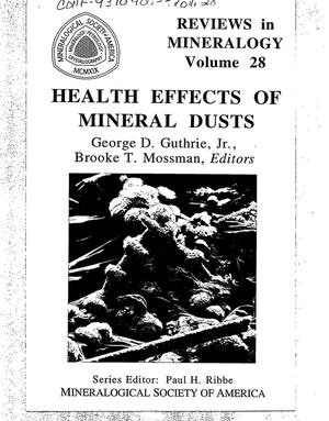 Health effects of mineral dusts, Volume 28: Proceedings