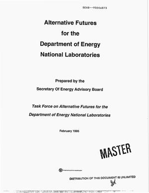 Alternative futures for the Department of Energy National Laboratories