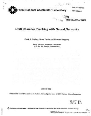 Drift chamber tracking with neural networks