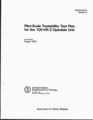 Pilot-scale treatability test plan for the 100-HR-3 operable unit