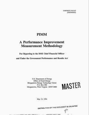PIMM: A Performance Improvement Measurement Methodology