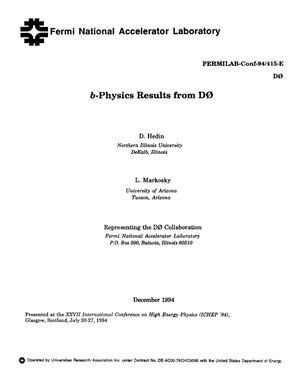 B-Physics results from D0