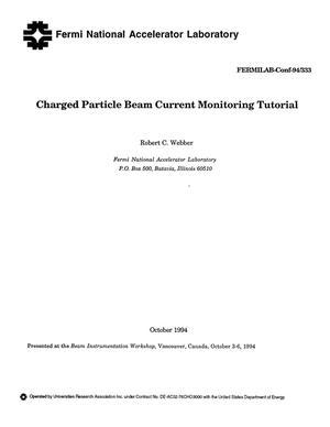 Charged particle beam current monitoring tutorial