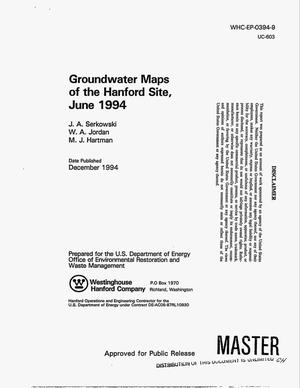 Groundwater maps of the Hanford Site, June 1994