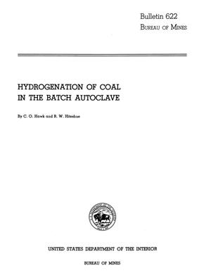 Hydrogenation of Coal in the Batch Autoclave