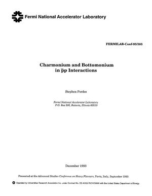 Charmonium and bottomonium in {bar p}p interactions