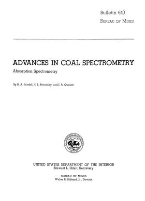 Advances in Coal Spectrometry: Absorption Spectrometry