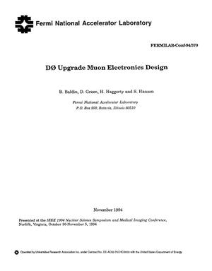 D{O} upgrade muon electronics design