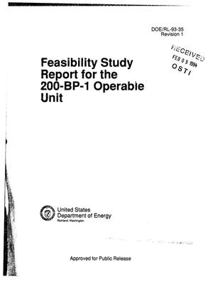 Feasibility study report for the 200-BP-1 operable unit. Revision 1