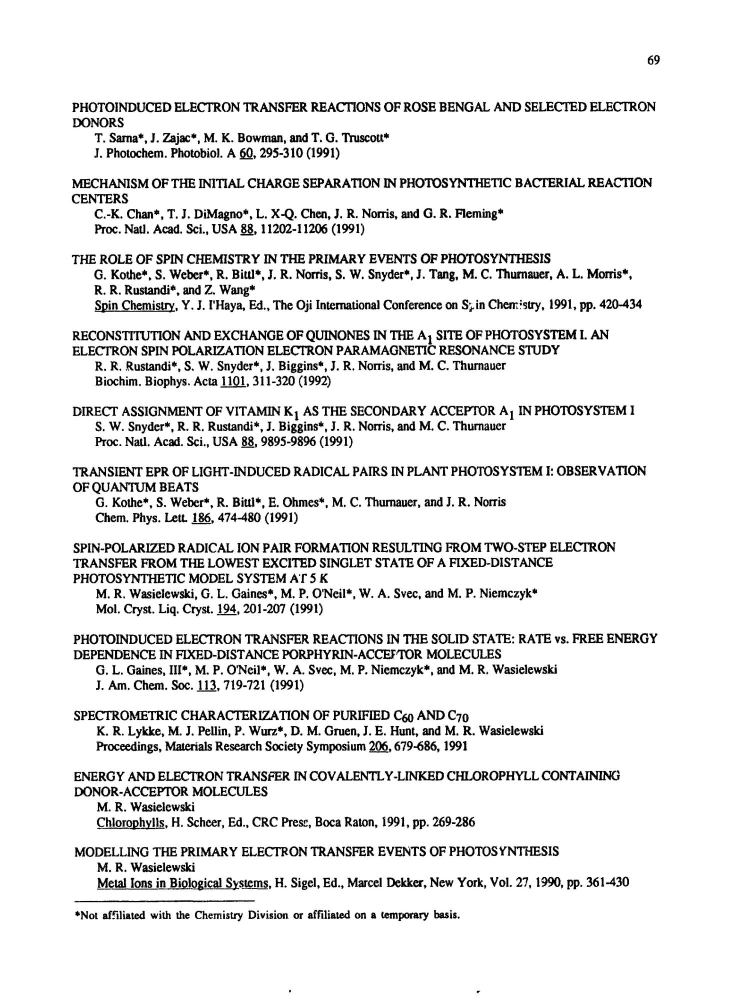 Surveys Of Research In The Chemistry Division Argonne National Laboratory Page Of 236 Unt Digital Library
