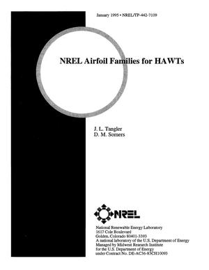 NREL airfoil families for HAWTs