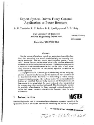 Expert system driven fuzzy control application to power reactors