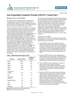 Gas Exporting Countries Forum (GECF): Cartel Lite?