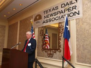 [Charles Moser giving a thank you speech at TDNA meeting]
