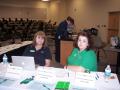 Primary view of [Cindy Woods and Teresa Walls at sign-in table]