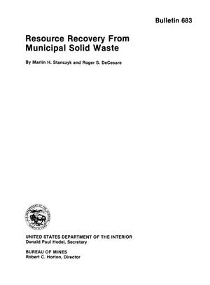 Resource Recovery from Municipal Solid Waste