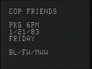 [News Clip: Cop friends]