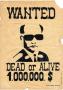 Poster: Wanted: Dead or Alive, 1.000.000. $