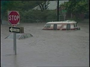 [News Clip: Fort Worth flood]