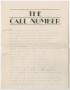 Thumbnail image of item number 3 in: 'The Call Number'.