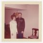 Primary view of [Photograph of a military man and a woman]
