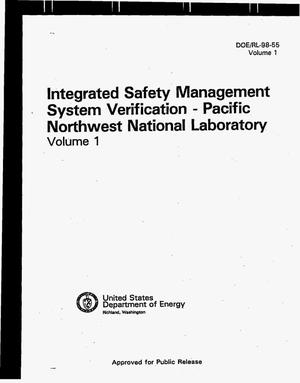 Integrated safety management system verification: Volume 1