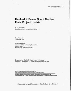 Hanford K Basins spent nuclear fuels project update