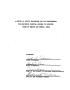 Thesis or Dissertation: A Survey of Hiring Procedures and Job Requirements for Beginning Cler…