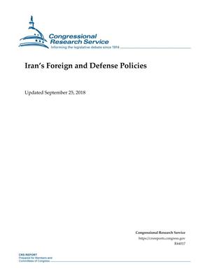 Primary view of object titled 'Iran's Foreign and Defense Policies'.