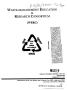 Thumbnail image of item number 1 in: 'Waste-Management Education and Research Consortium (WERC) annual progress report, 1992--1993. Appendices'.
