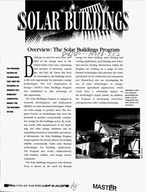 Solar buildings. Overview: The Solar Buildings Program