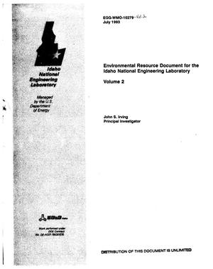 Environmental resource document for the Idaho National Engineering Laboratory. Volume 2