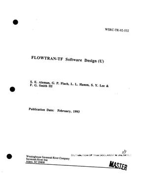 FLOWTRAN-TF software design