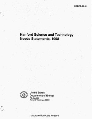 Hanford science and technology needs statements document