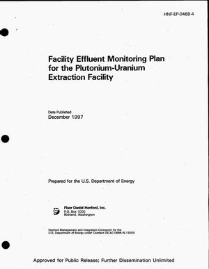 Facility effluent monitoring plan for the Plutonium Uranium Extraction Facility