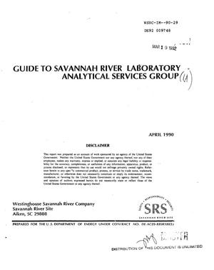 Guide to Savannah River Laboratory Analytical Services Group