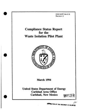 Compliance status report for the Waste Isolation Pilot Plant