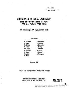 Brookhaven National Laboratory site environmental report for calendar year 1990