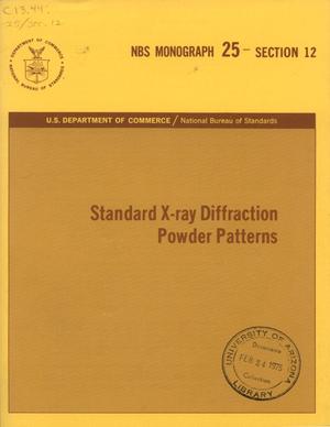 Standard X-ray Diffraction Powder Patterns: Section 12. Data for 57 Substances
